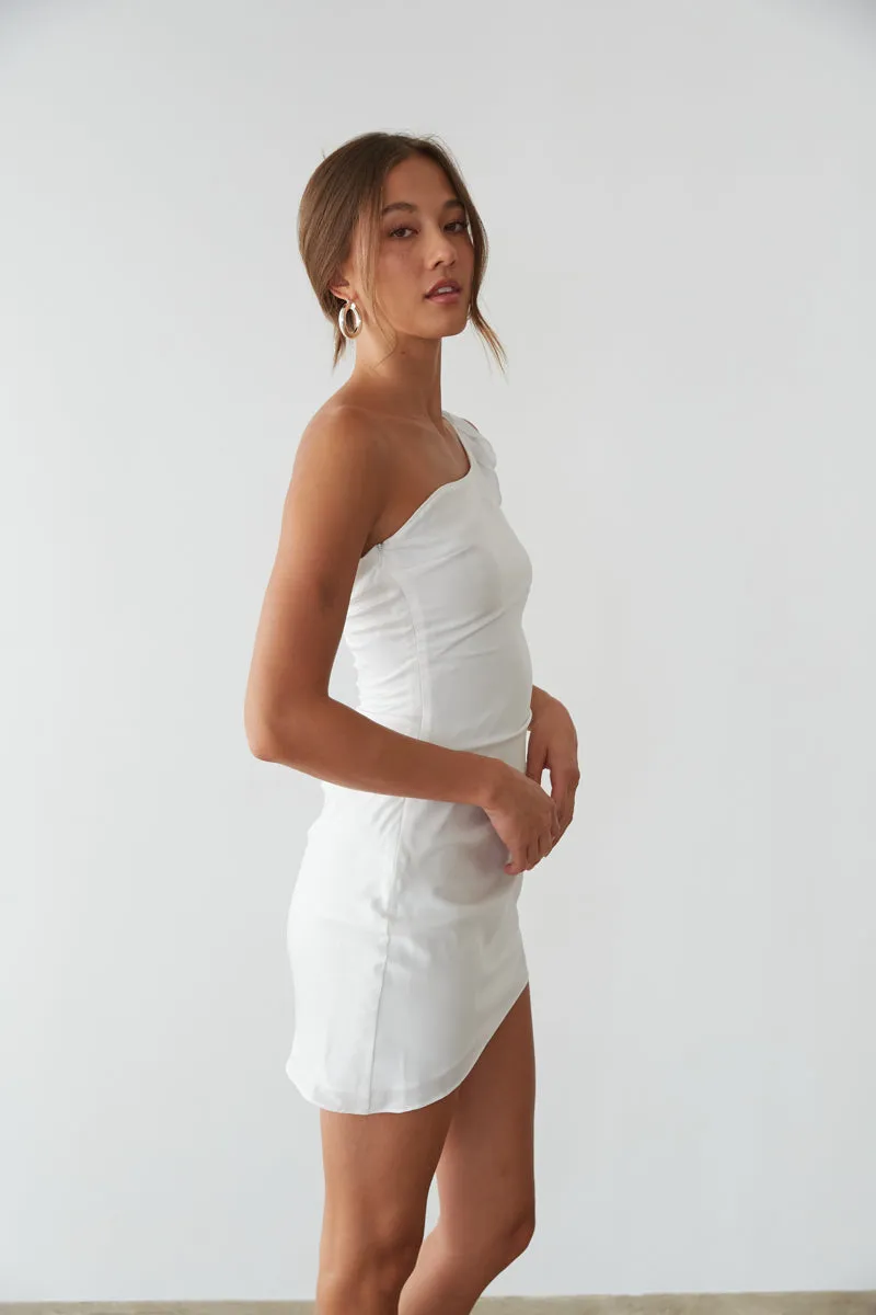 Sonia Draped One Shoulder Mini Dress