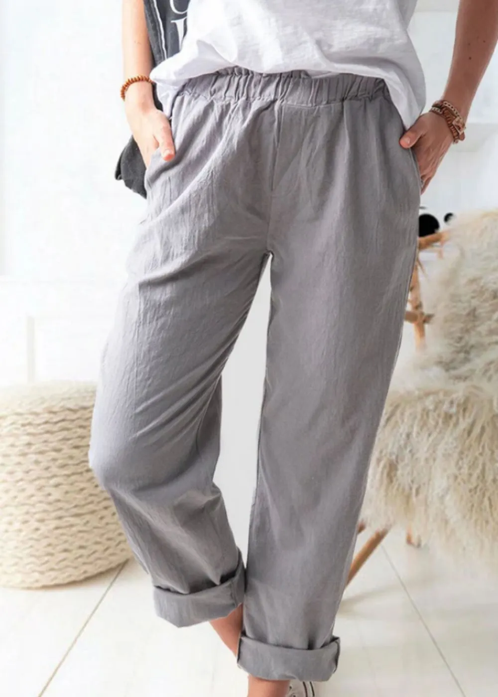 Sonia- Stylische Leinenhosen