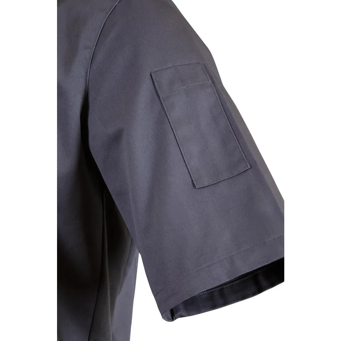 Southside Band Collar Chef Jacket Charcoal S