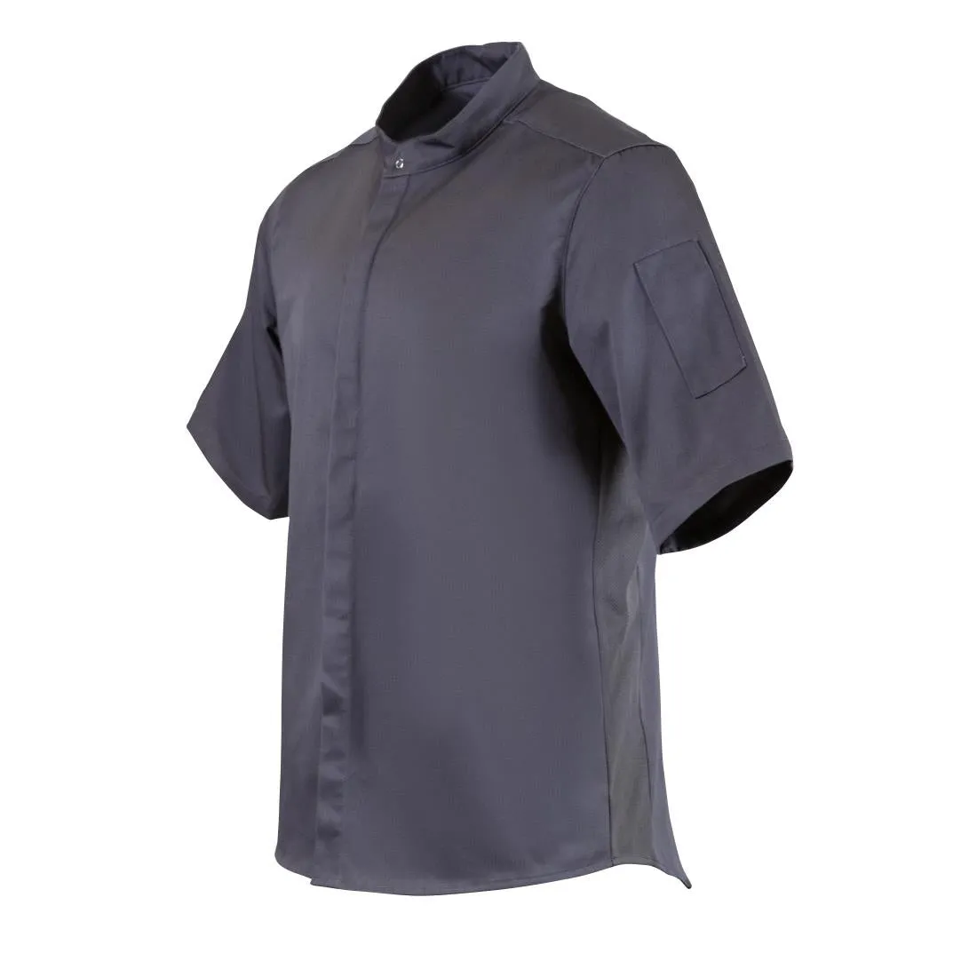 Southside Band Collar Chef Jacket Charcoal S