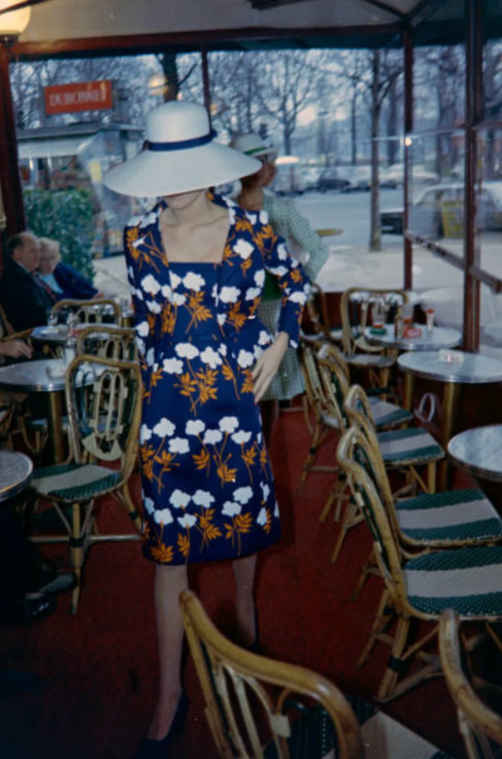 Spring 1973 Givenchy Haute Couture Lovely Long Stem Floral Print Dress & Jacket Set