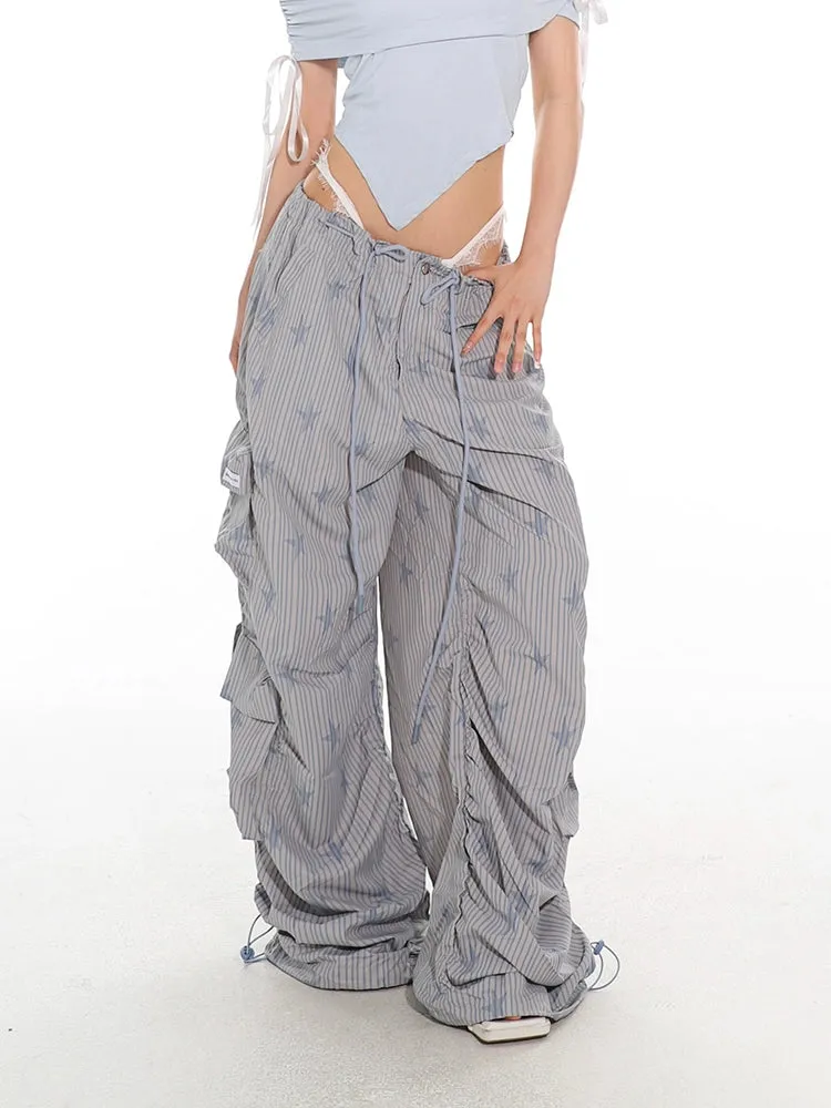 Striped Parachute PJ Cargo Pants