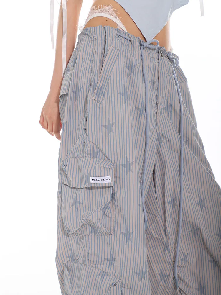 Striped Parachute PJ Cargo Pants