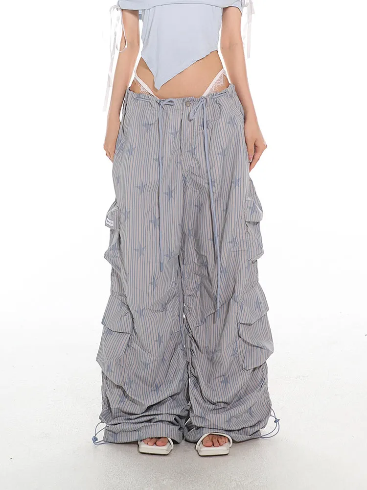 Striped Parachute PJ Cargo Pants