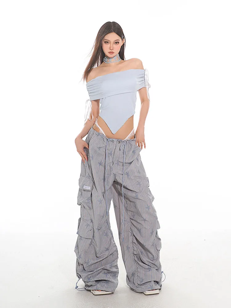 Striped Parachute PJ Cargo Pants