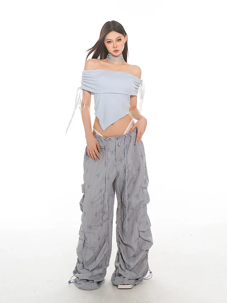 Striped Parachute PJ Cargo Pants