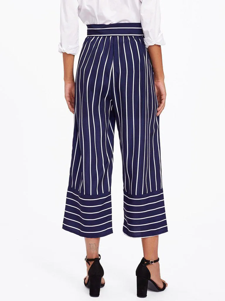 Striped Wide Leg Pants