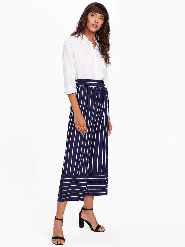 Striped Wide Leg Pants