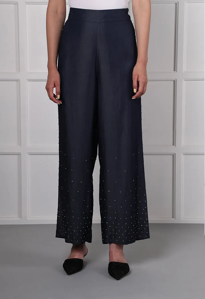 Studded Wide Leg Pants