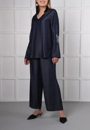 Studded Wide Leg Pants