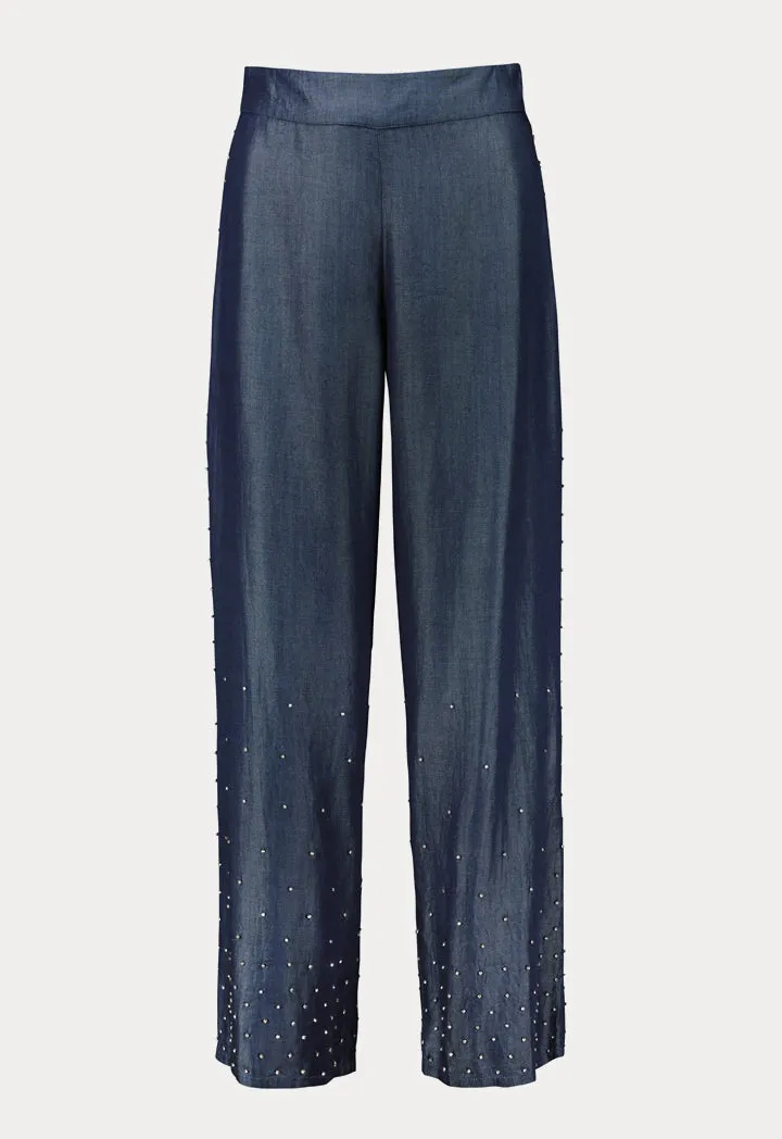 Studded Wide Leg Pants