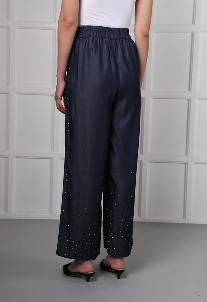 Studded Wide Leg Pants