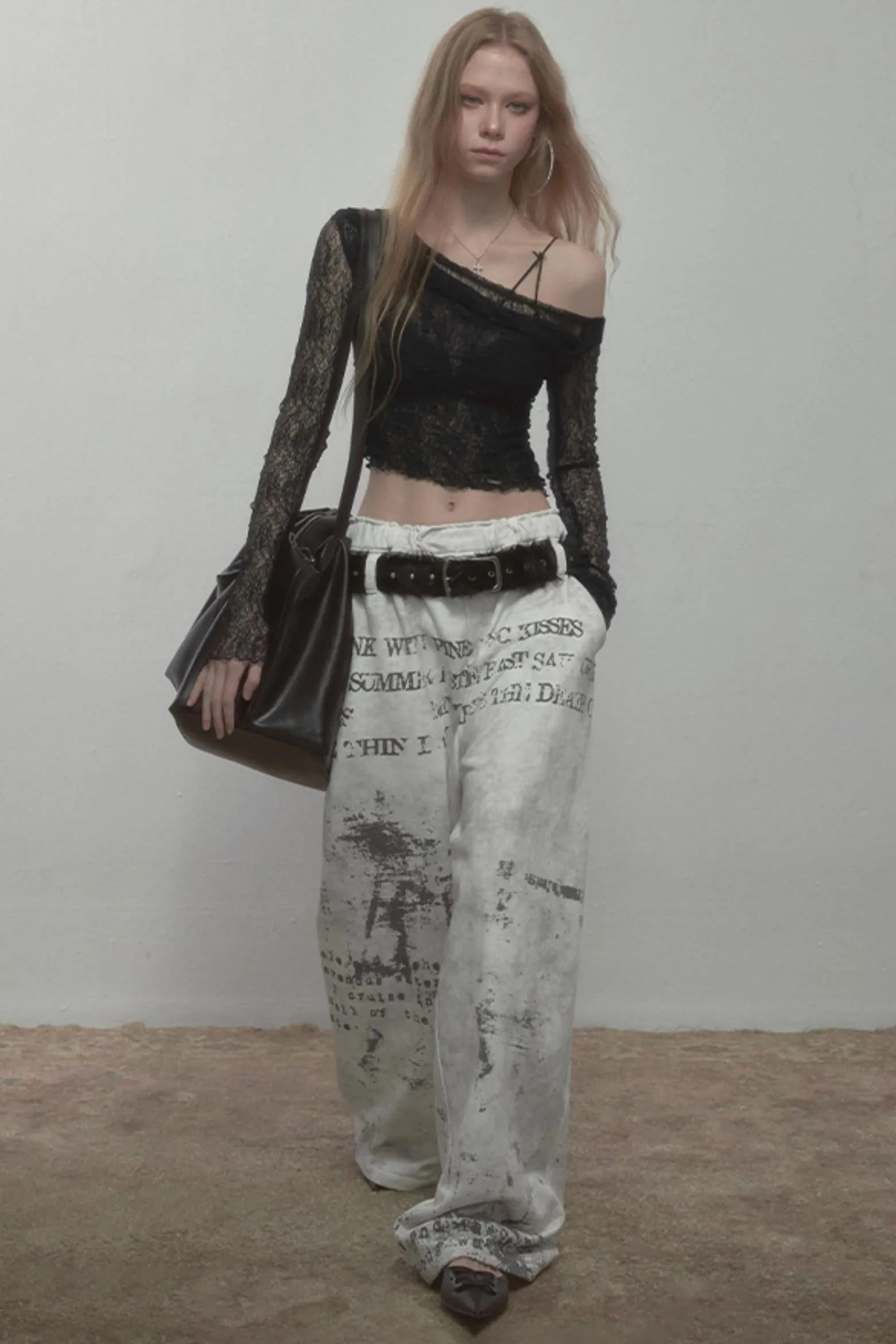 Summer Lace Asymmetrical Top