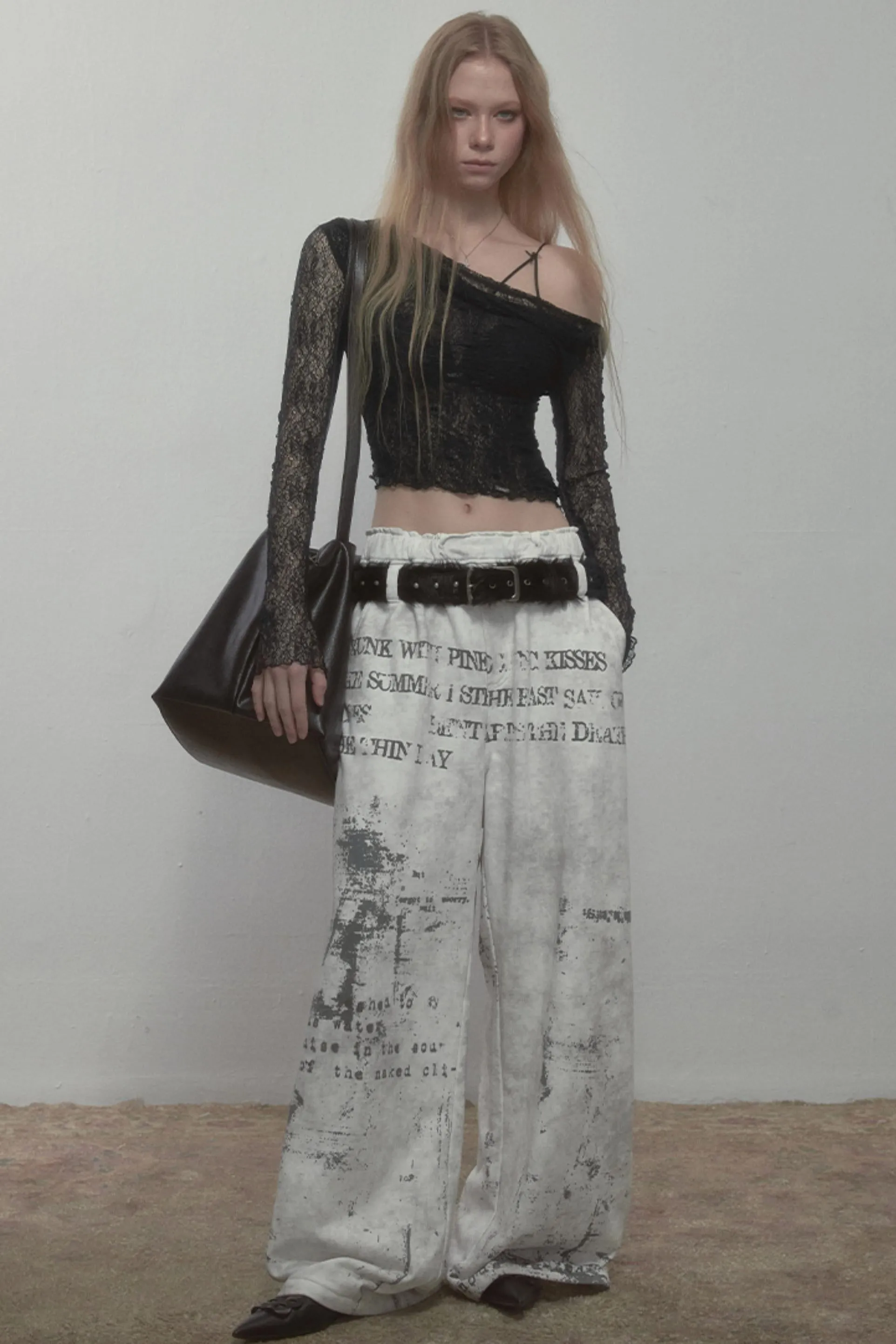 Summer Lace Asymmetrical Top