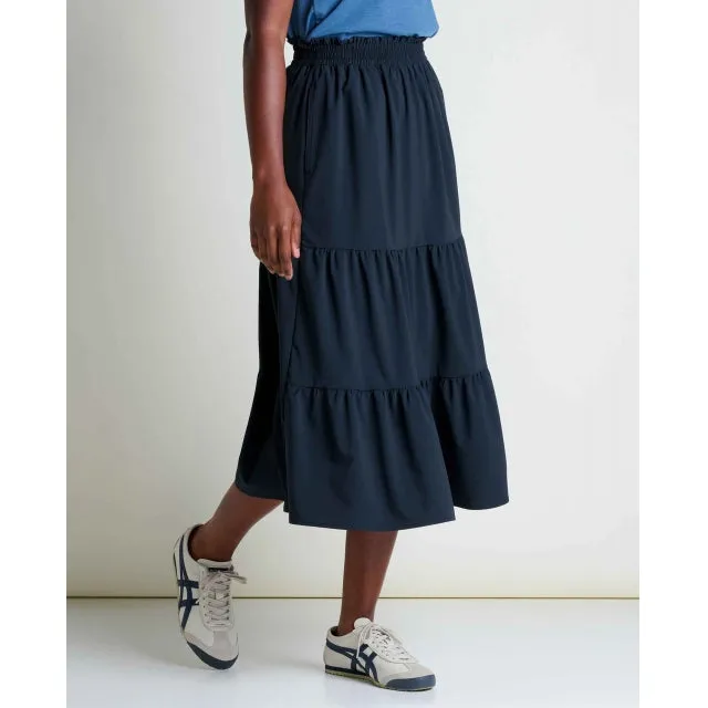 Sunkissed Tiered Midi Skirt