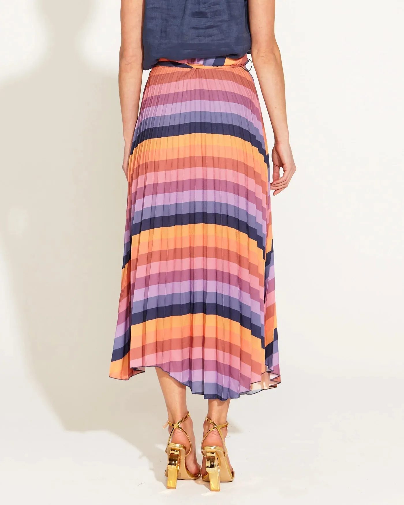 Sunseet Dream Pleated Midi Skirt