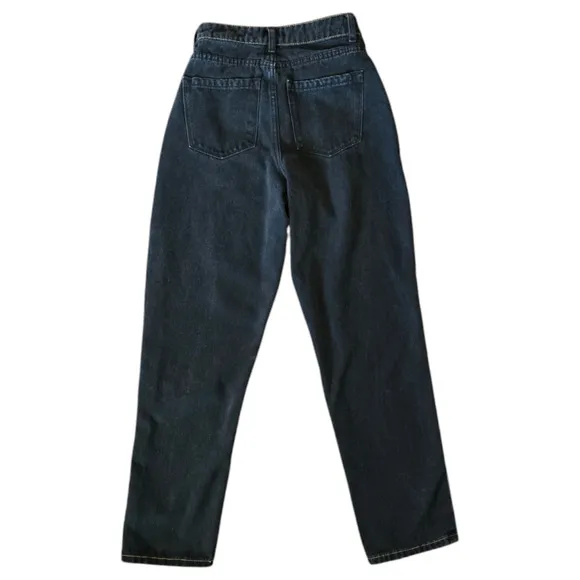 Superdown Carmen Two Toned Jean Blue and Washed Black Size XS