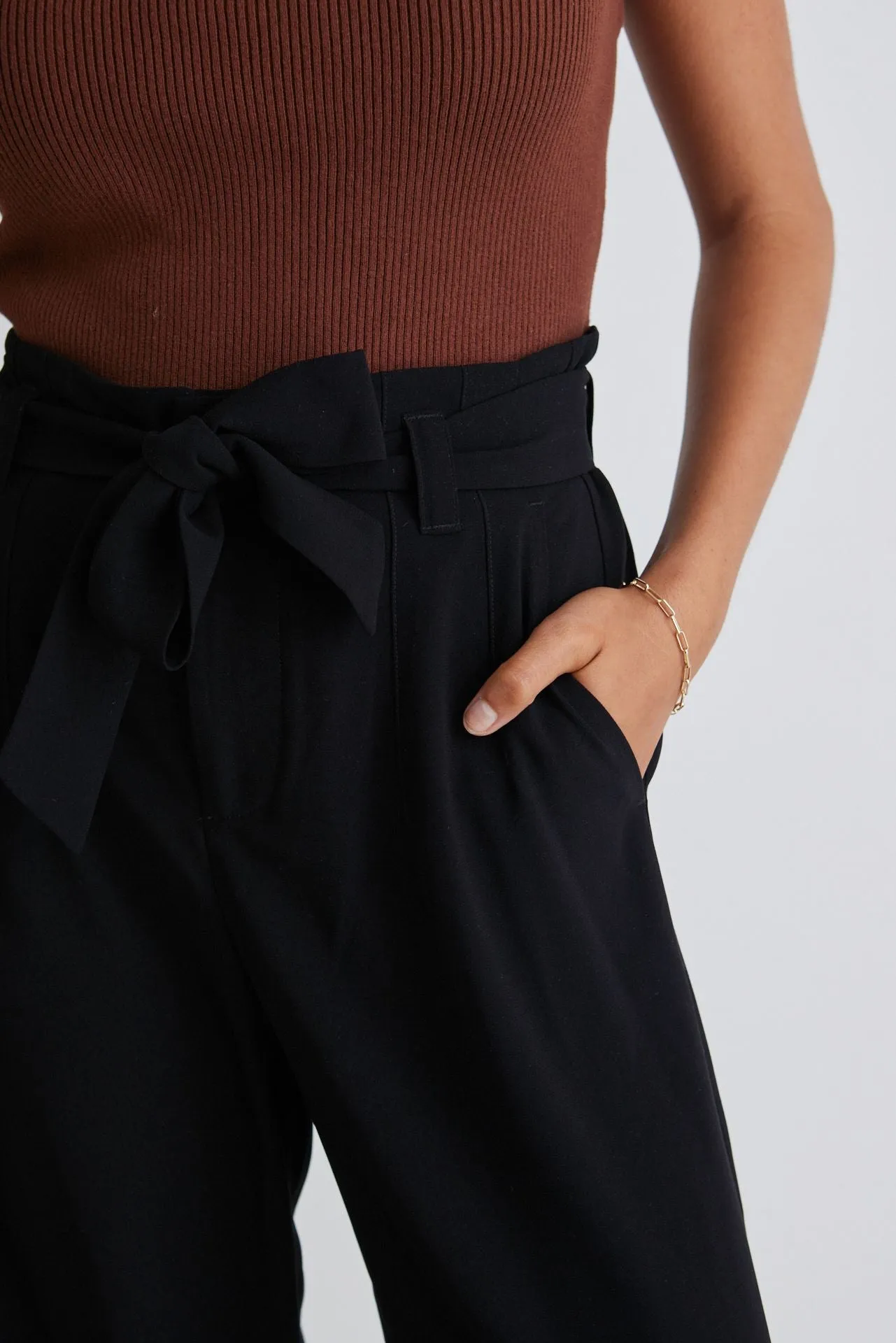 Sydney Black Wide Leg Pant