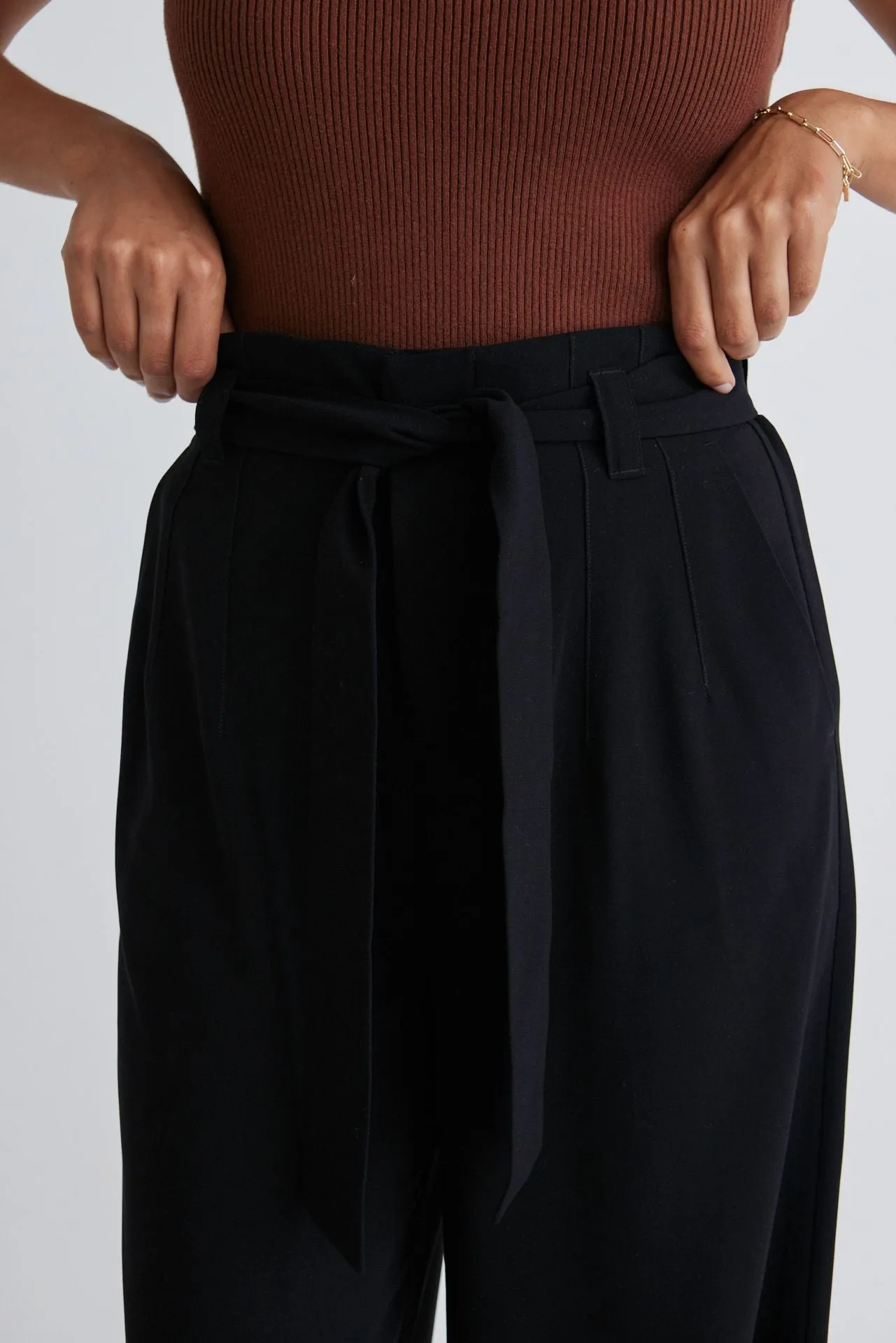 Sydney Black Wide Leg Pant
