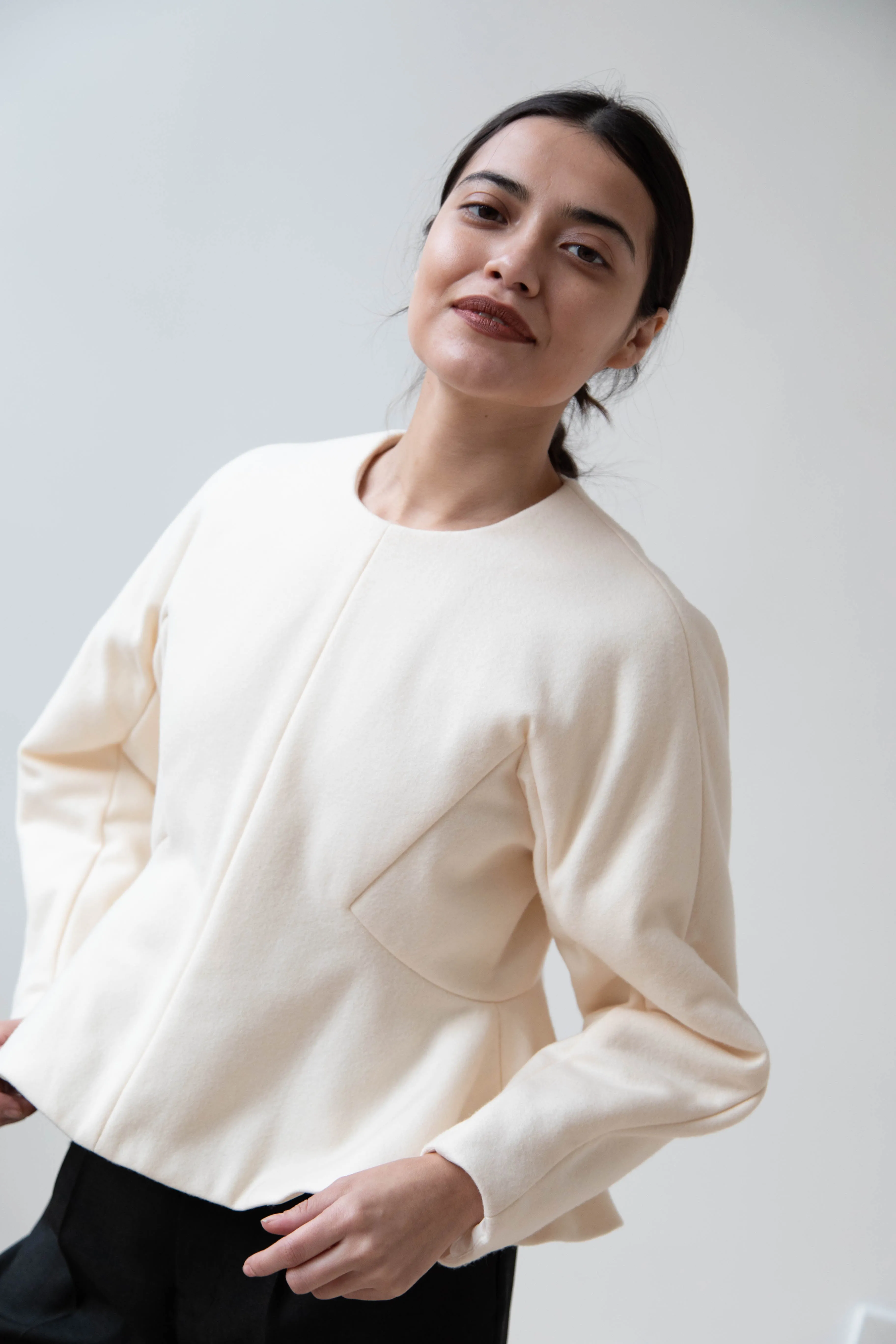 Tenne Handcrafted Modern | Pullover in Ivory