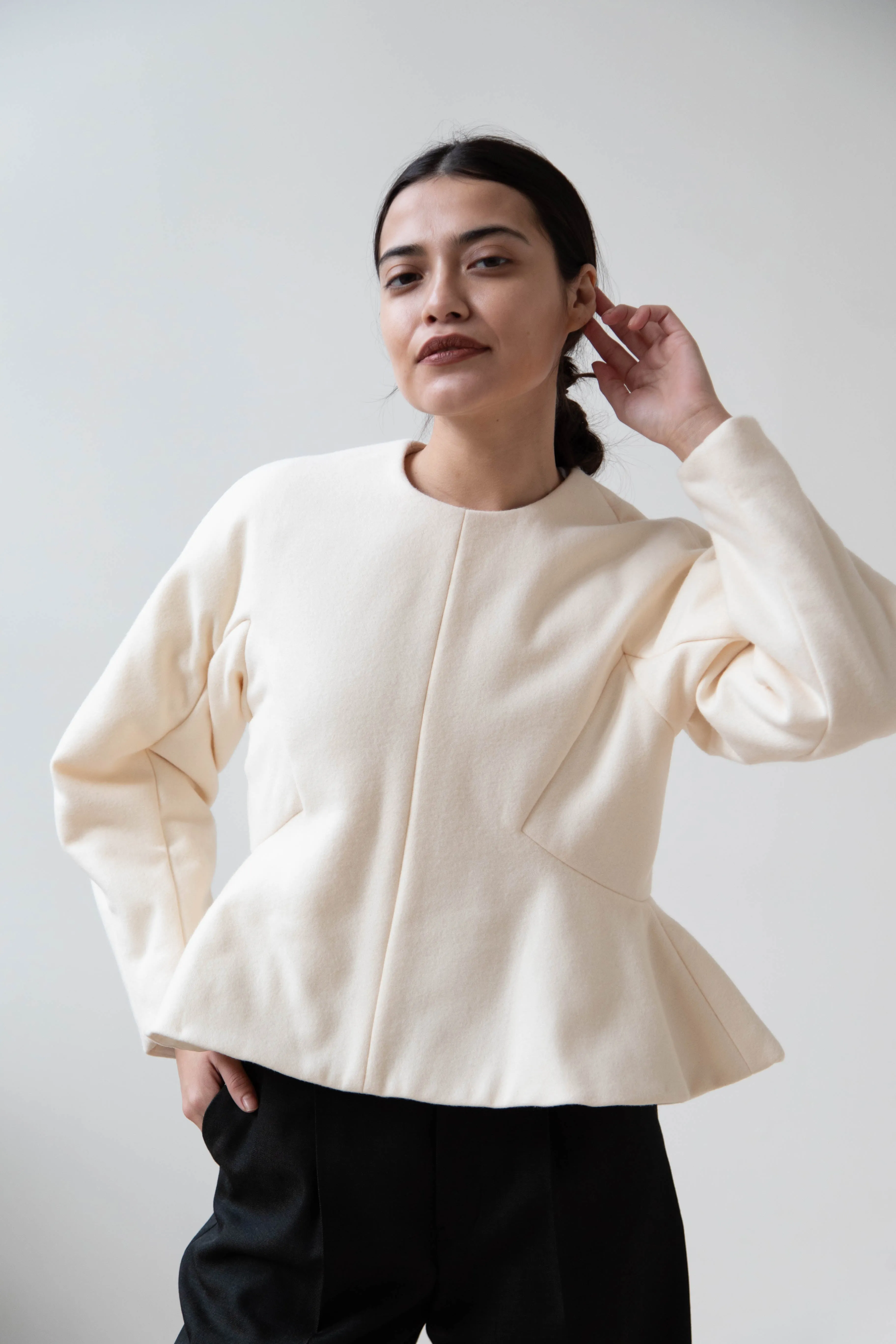 Tenne Handcrafted Modern | Pullover in Ivory