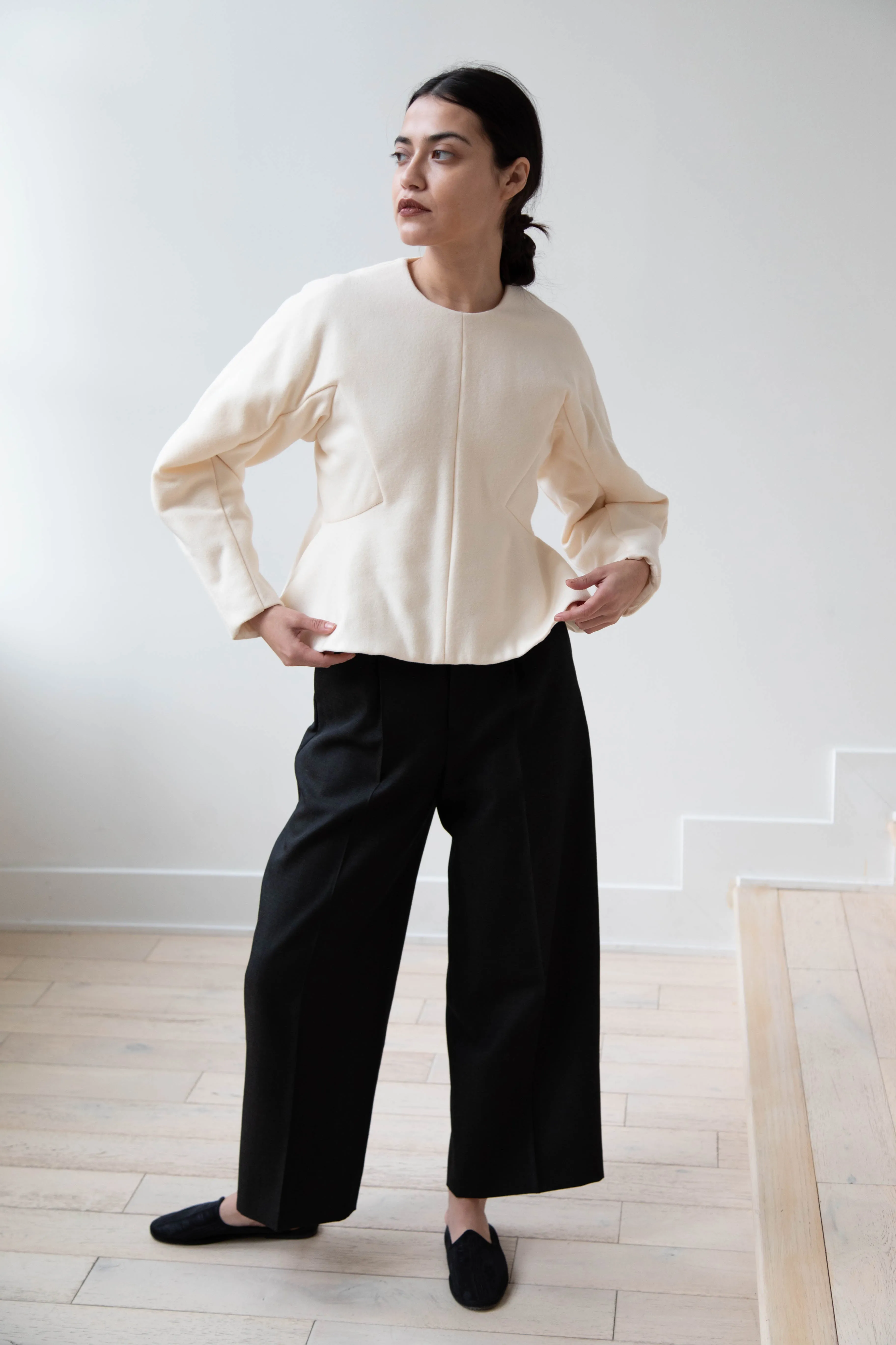 Tenne Handcrafted Modern | Pullover in Ivory
