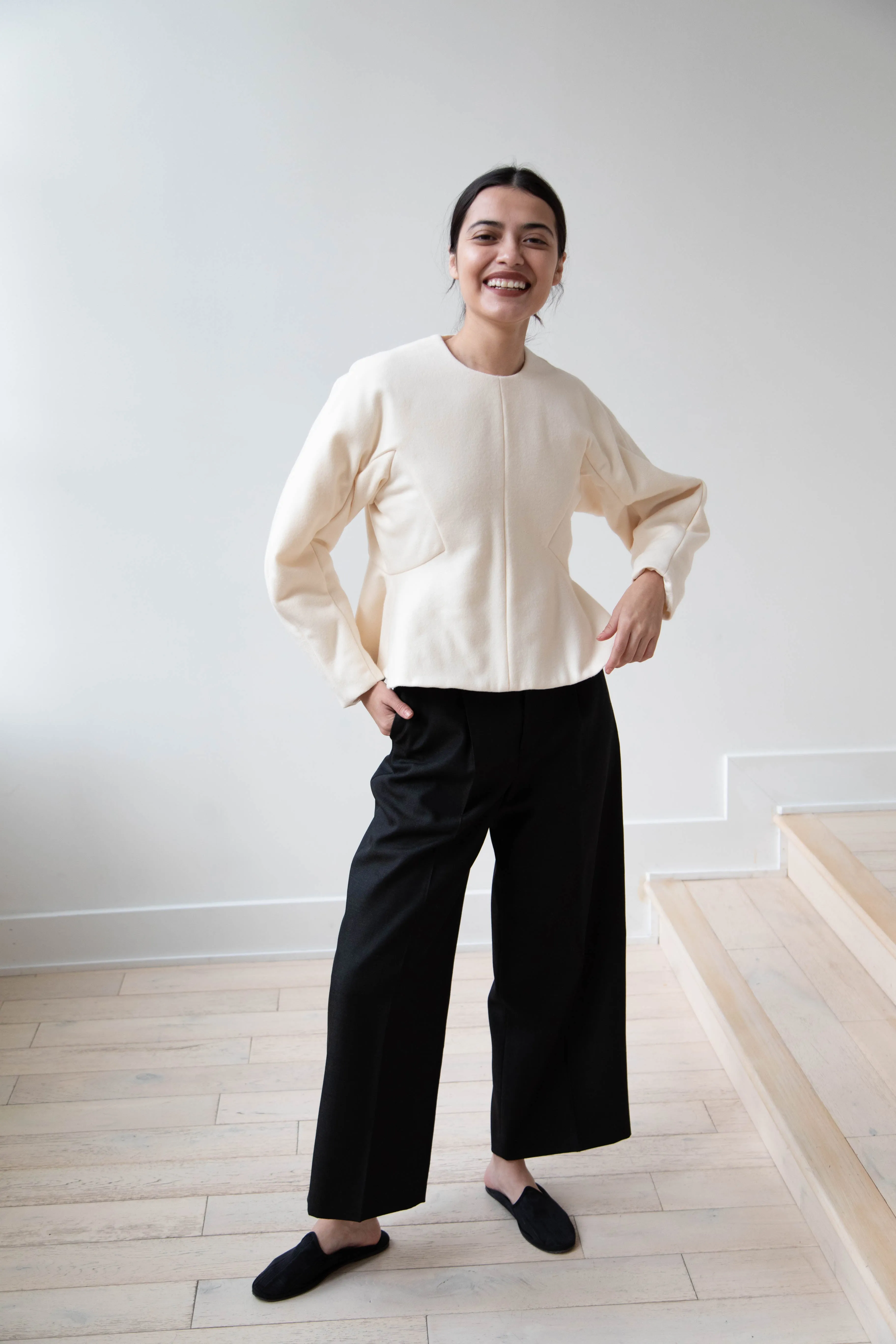 Tenne Handcrafted Modern | Pullover in Ivory