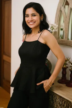 The Linen Peplum Top