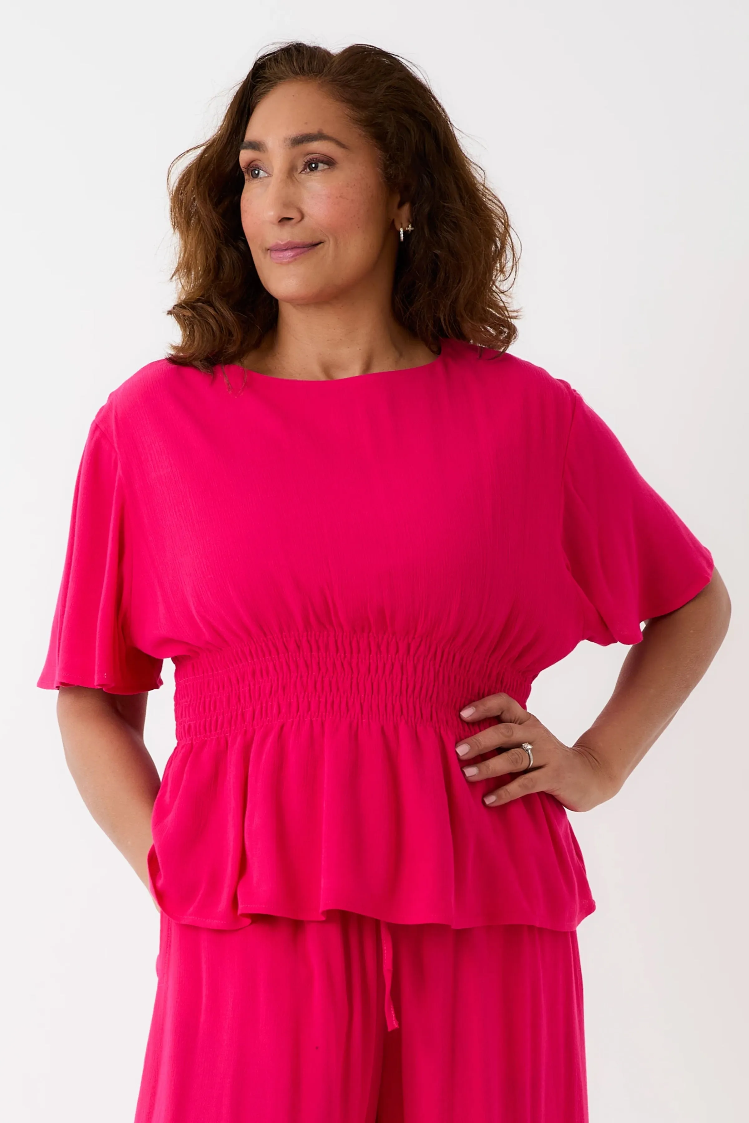 The Tay Crepe Shirring Top