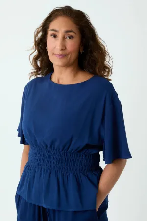 The Tay Crepe Shirring Top