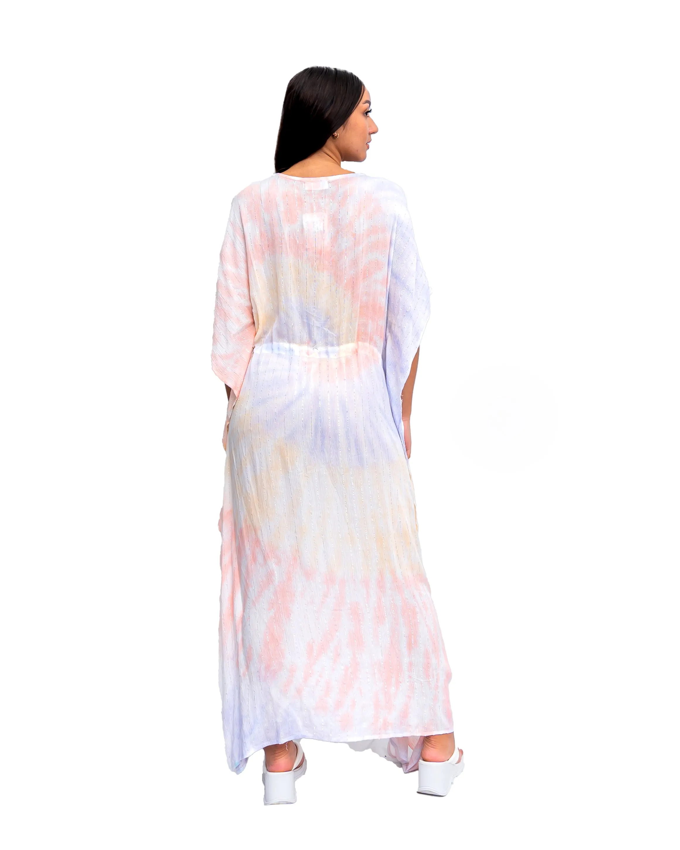 Tie-Dye Kaftan Dress
