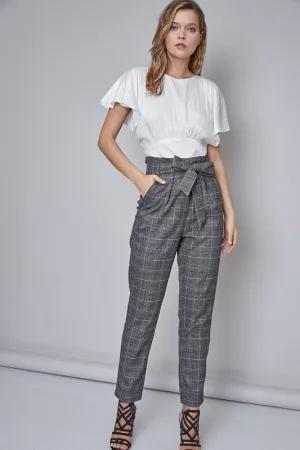 Tied Paperbag Waist Pants