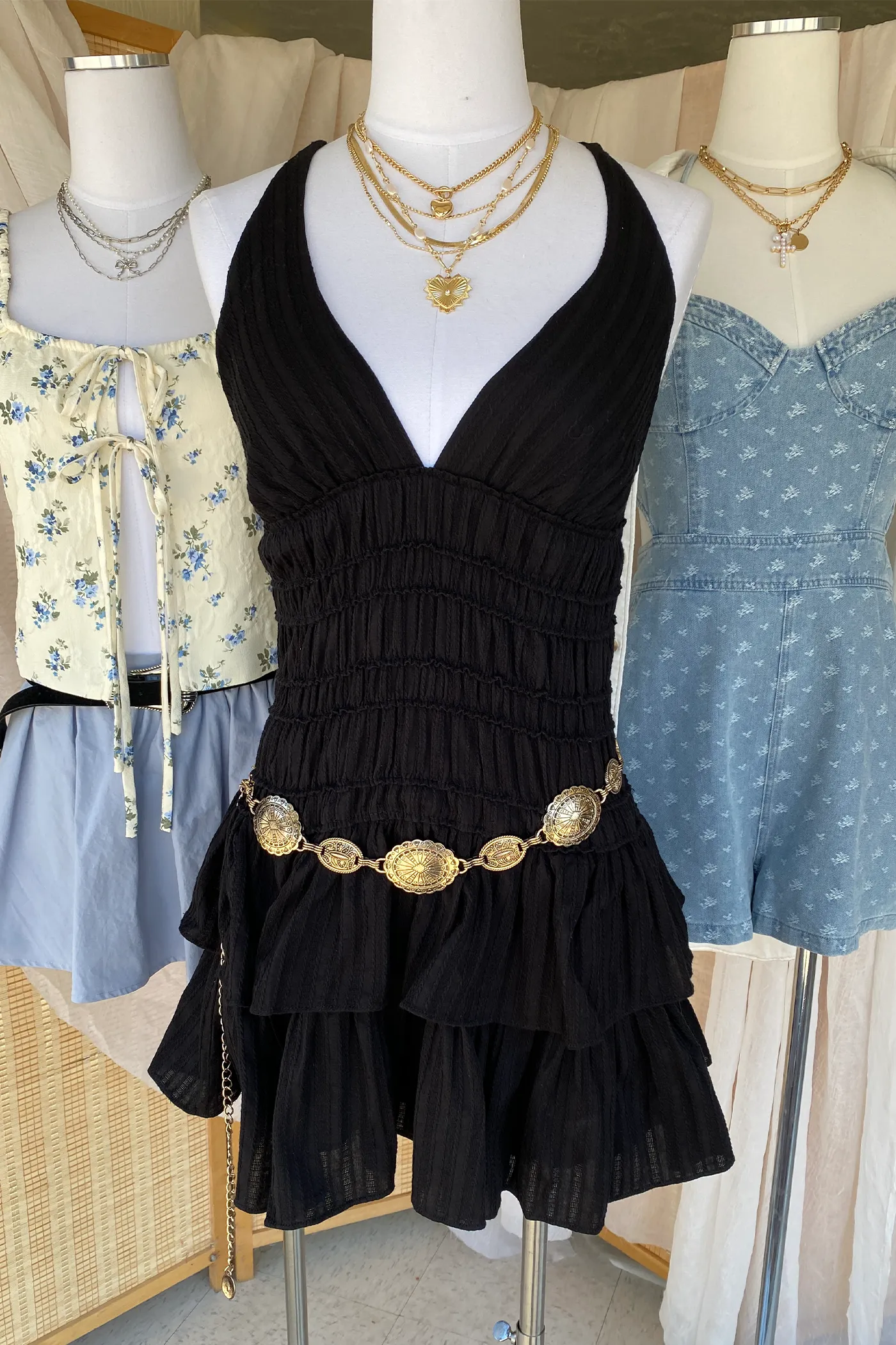 Tiered Mini Cami Dress