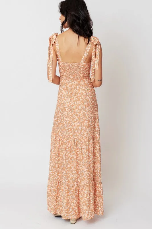 Tropical Hibiscus Maxi Dress