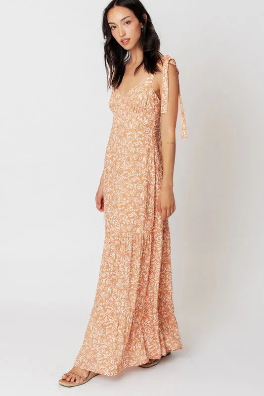 Tropical Hibiscus Maxi Dress
