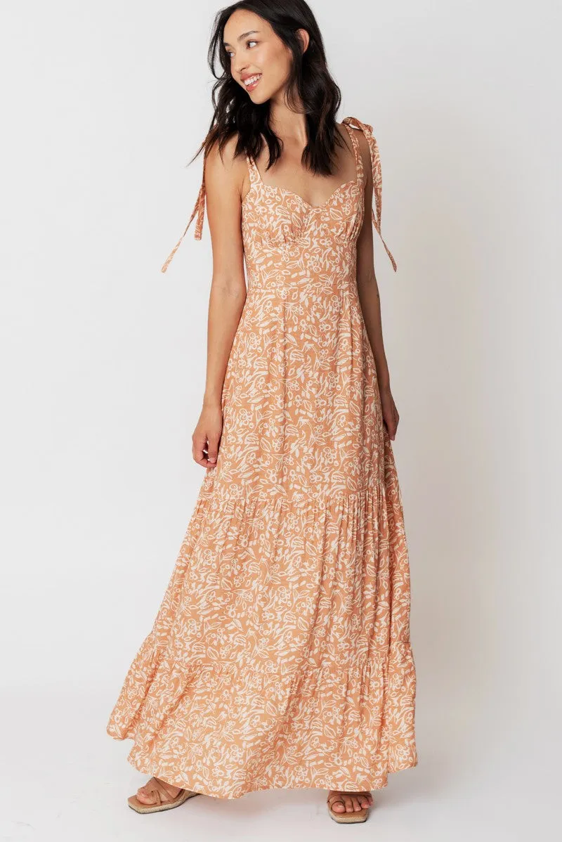 Tropical Hibiscus Maxi Dress