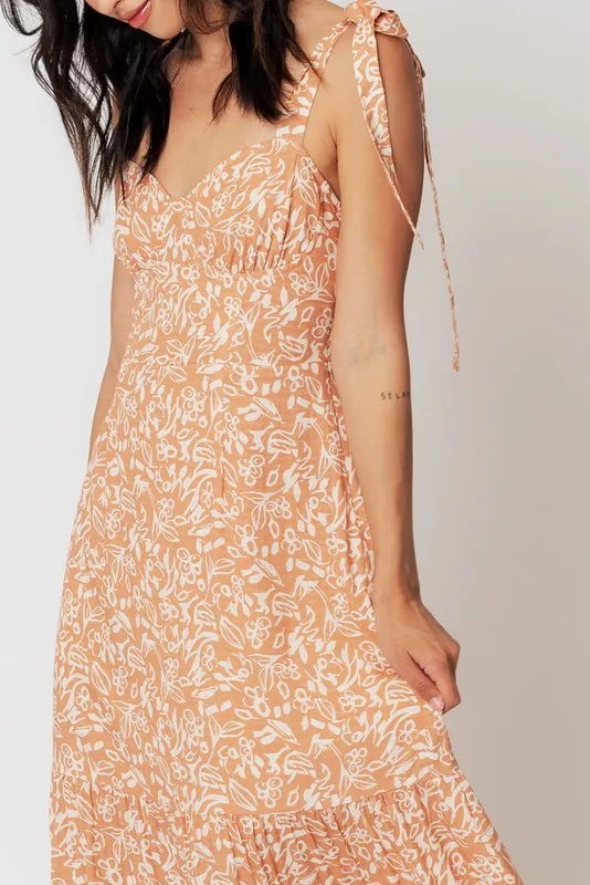 Tropical Hibiscus Maxi Dress