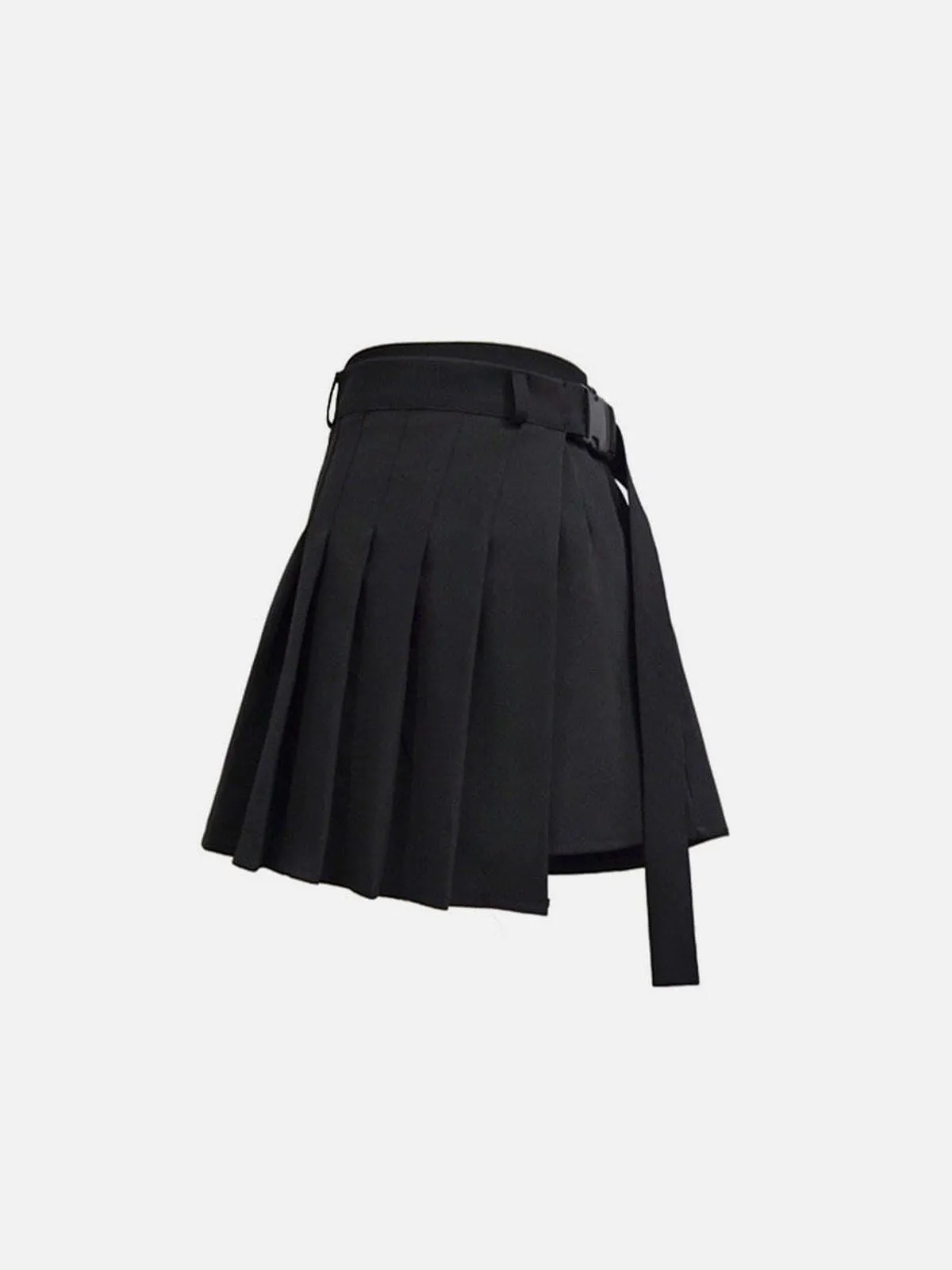 Vintage Plaid Irregular Pleated Skirts