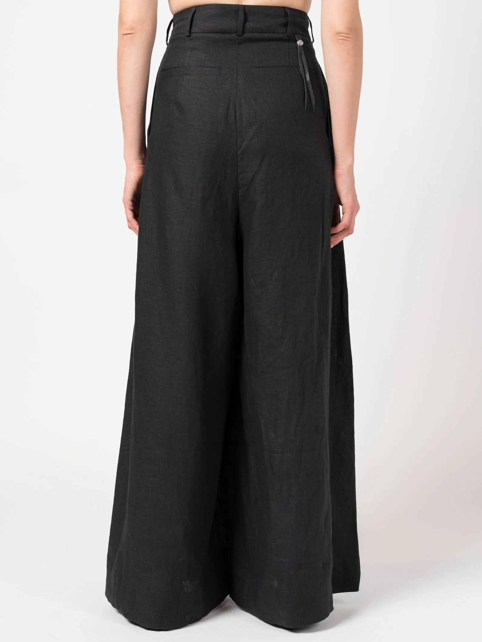 Wide-Leg Linen Pants
