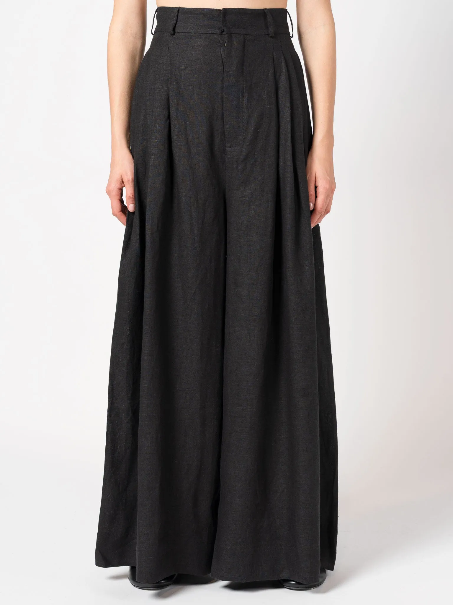 Wide-Leg Linen Pants