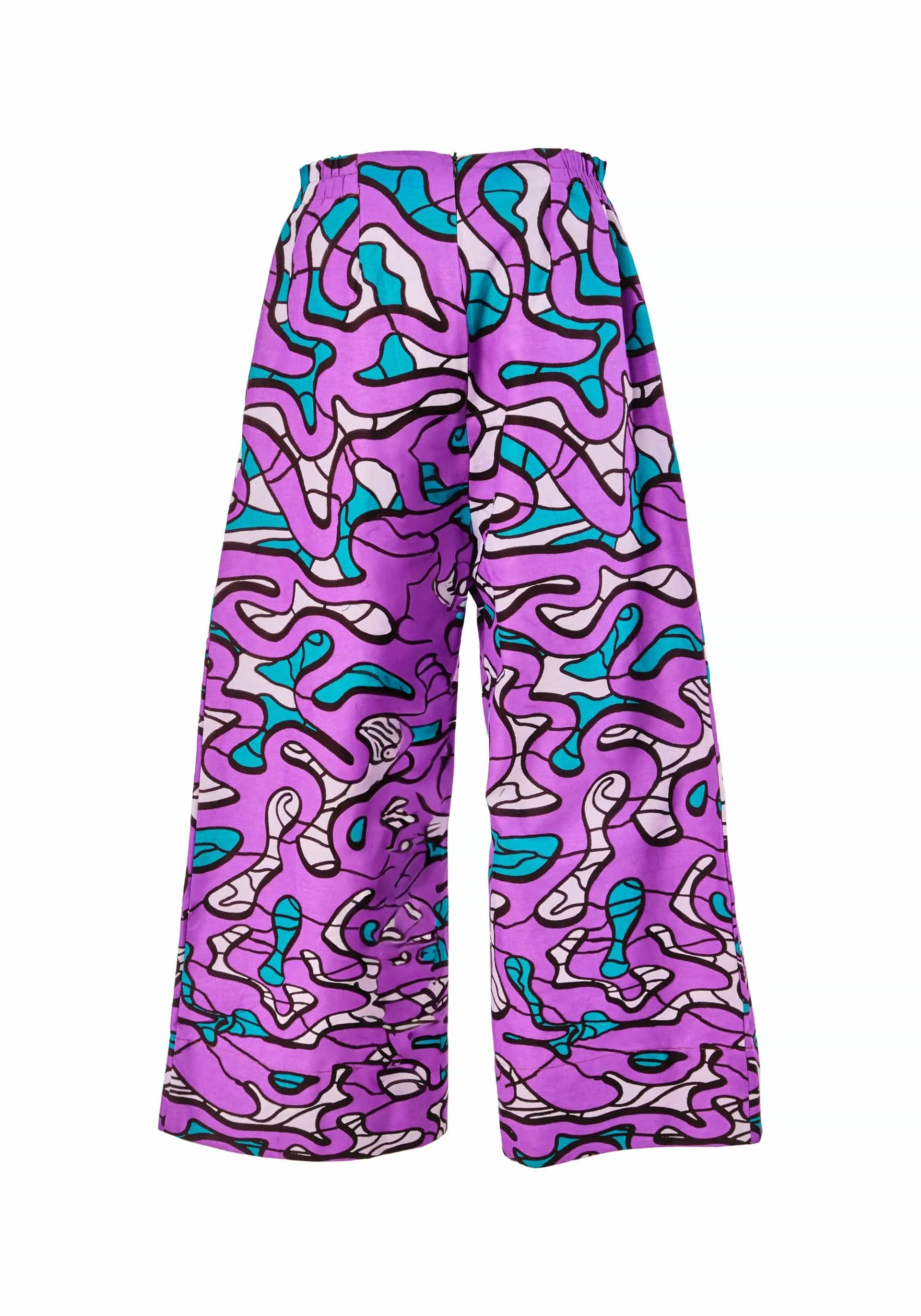 Wide Leg Pants - Maps