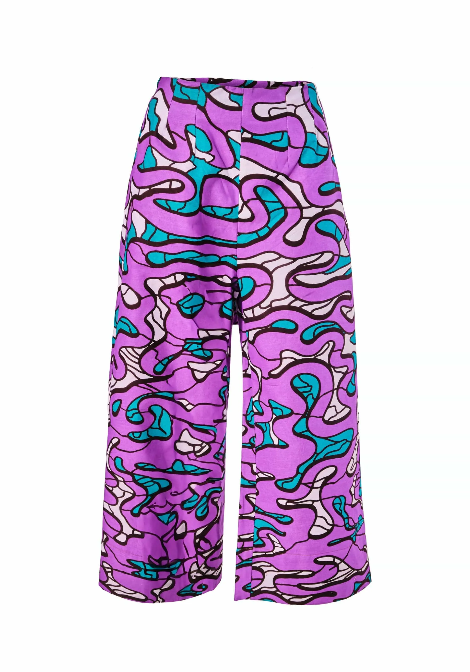 Wide Leg Pants - Maps