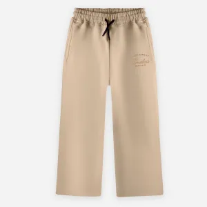 Wide-leg Sweatpants - Beige