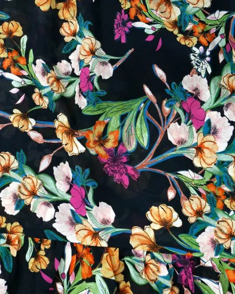 Wild Fields Autumn Floral Maxi Skirt