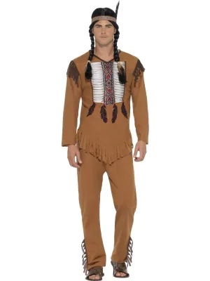 Wild West Native American Indian Warrior Adult Costume