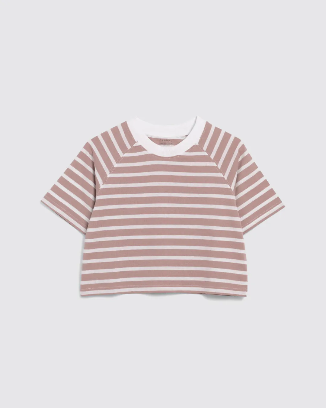 Women Raglan Cropped Top (Stripe)