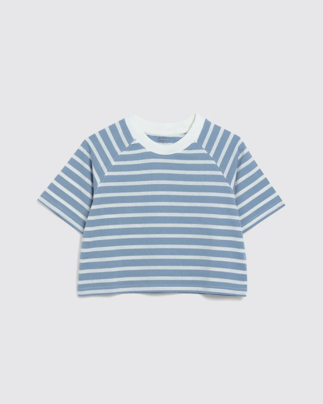 Women Raglan Cropped Top (Stripe)