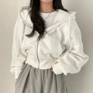 Women's Stylish Warm Cropped Jacket | Winter