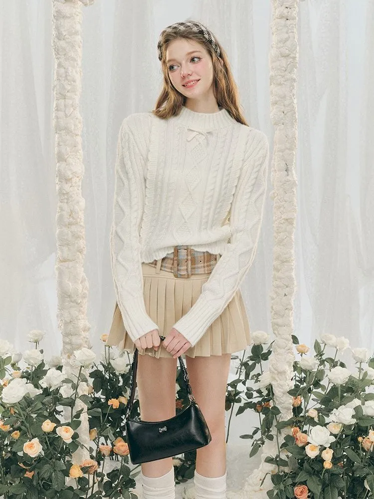 Wool Plaid Tweed Jacket Peplum Skirt【s0000005287】