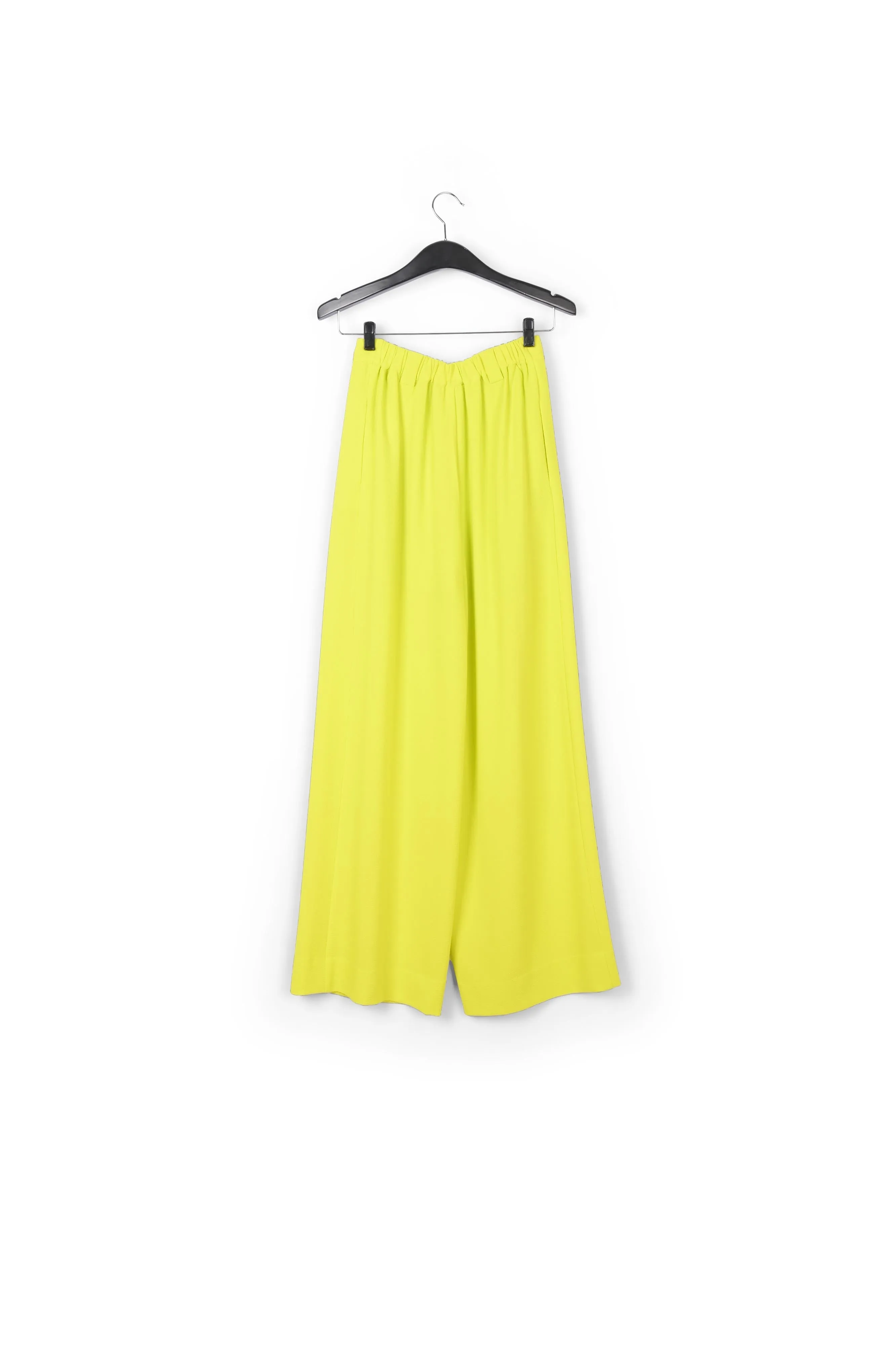 Yellow wide-leg pants